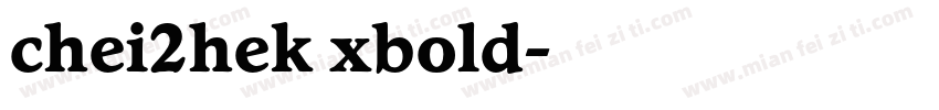 chei2hek xbold字体转换